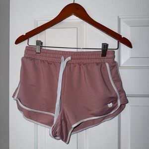 Forever 21 Pink Athletic Shorts with White Accents